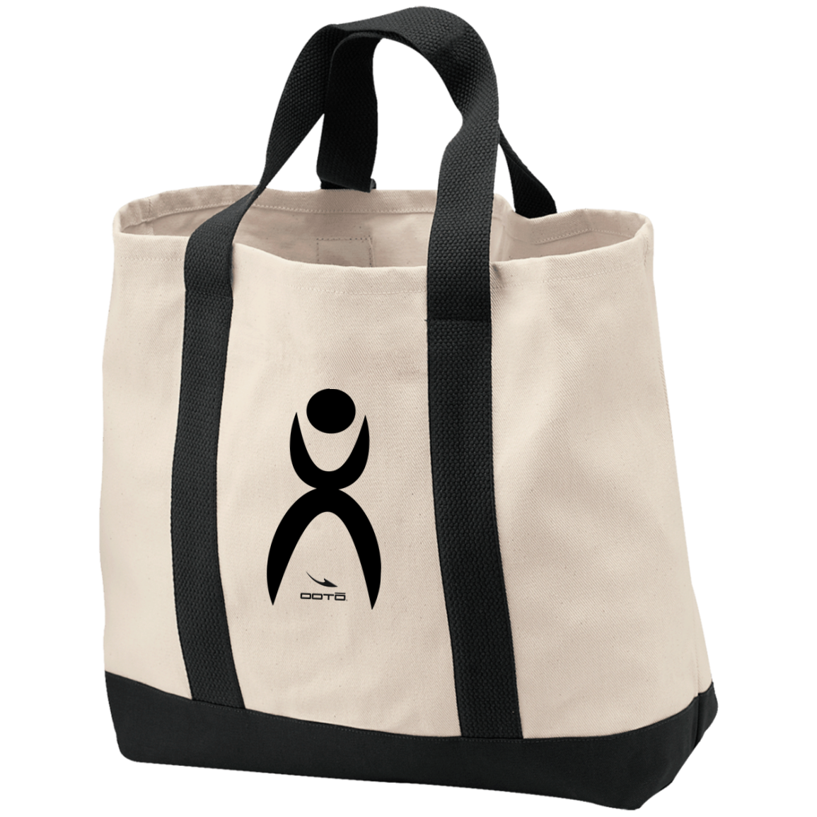 OOTO - GLYPHIC EN BLACK - B400 2-Tone Shopping Tote - 1 COLOR -