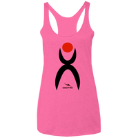 Thumbnail for GLYPHIC EN BLACK AND RED - NL6733 Ladies' Triblend Racerback Tank - 8 COLORS -