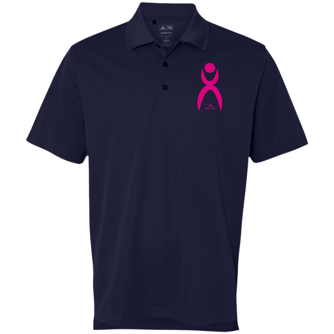 OOTO - GLYPHIC EN NEON PINK - A130 Golf ClimaLite Basic Performance Pique Polo - 3 COLORS -