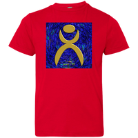 Thumbnail for OOTO - GLYPHIC EN GOLD OVER PLASMATIC STORM - 6101 Youth Jersey T-Shirt - 4 COLORS -