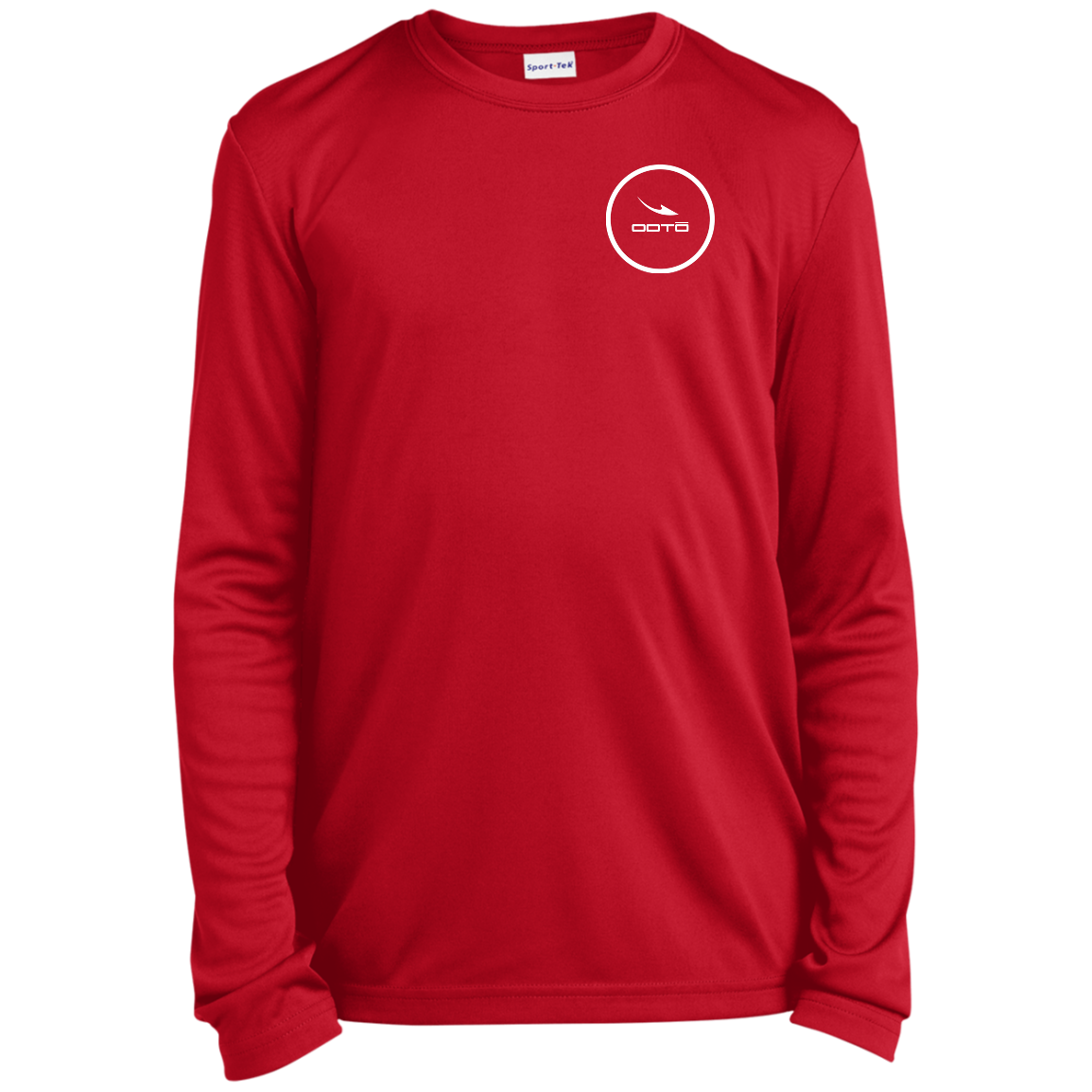 OOTO - DASH EN WHITE - YST350LS Youth Long Sleeve Performance Tee - 5 COLORS -