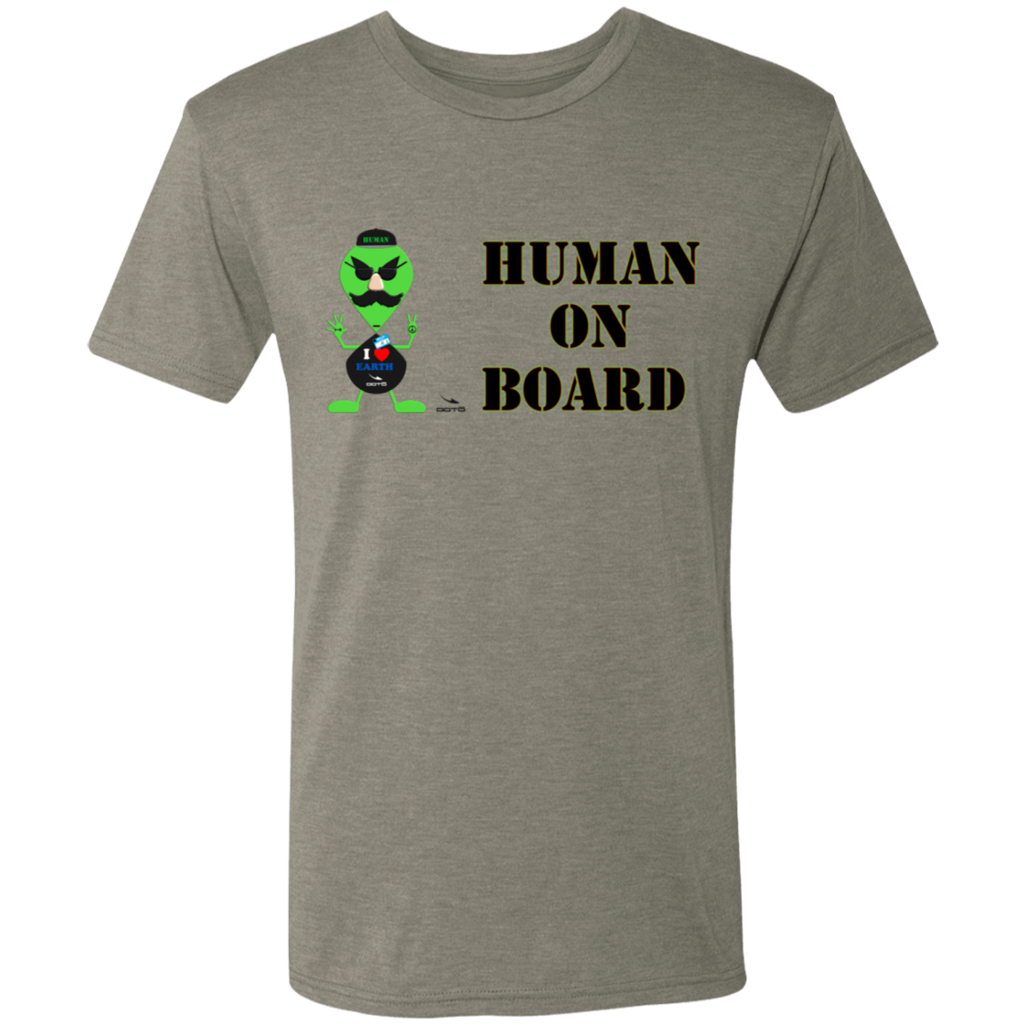 AL - HUMAN ON BOARD - NL6010 Men's Triblend T-Shirt - 4 COLORS -