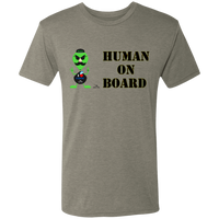 Thumbnail for AL - HUMAN ON BOARD - NL6010 Men's Triblend T-Shirt - 4 COLORS -