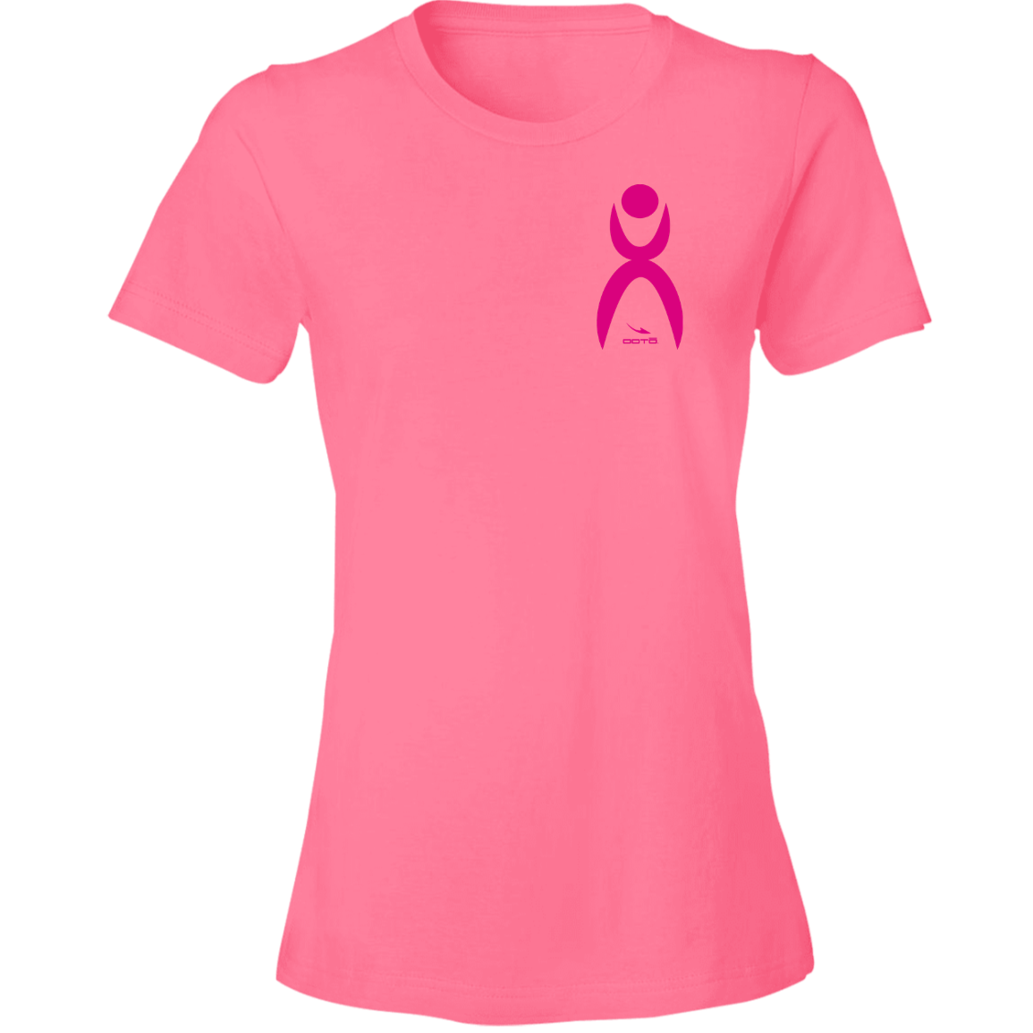 GLYPHIC EN NEON PINK - 880 Ladies' Lightweight T-Shirt 4.5 oz - 1 COLOR -