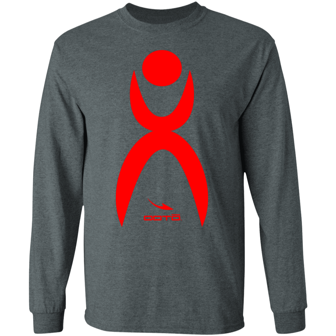 GLYPHIC EN RED - G240 LS Ultra Cotton T-Shirt - 10 COLORS -