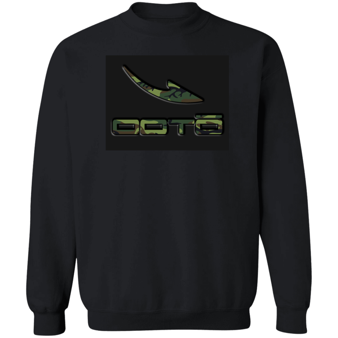 OOTO - STENCIL CAMO BLACK - Z65x Crewneck Pullover Sweatshirt - 3 COLORS -