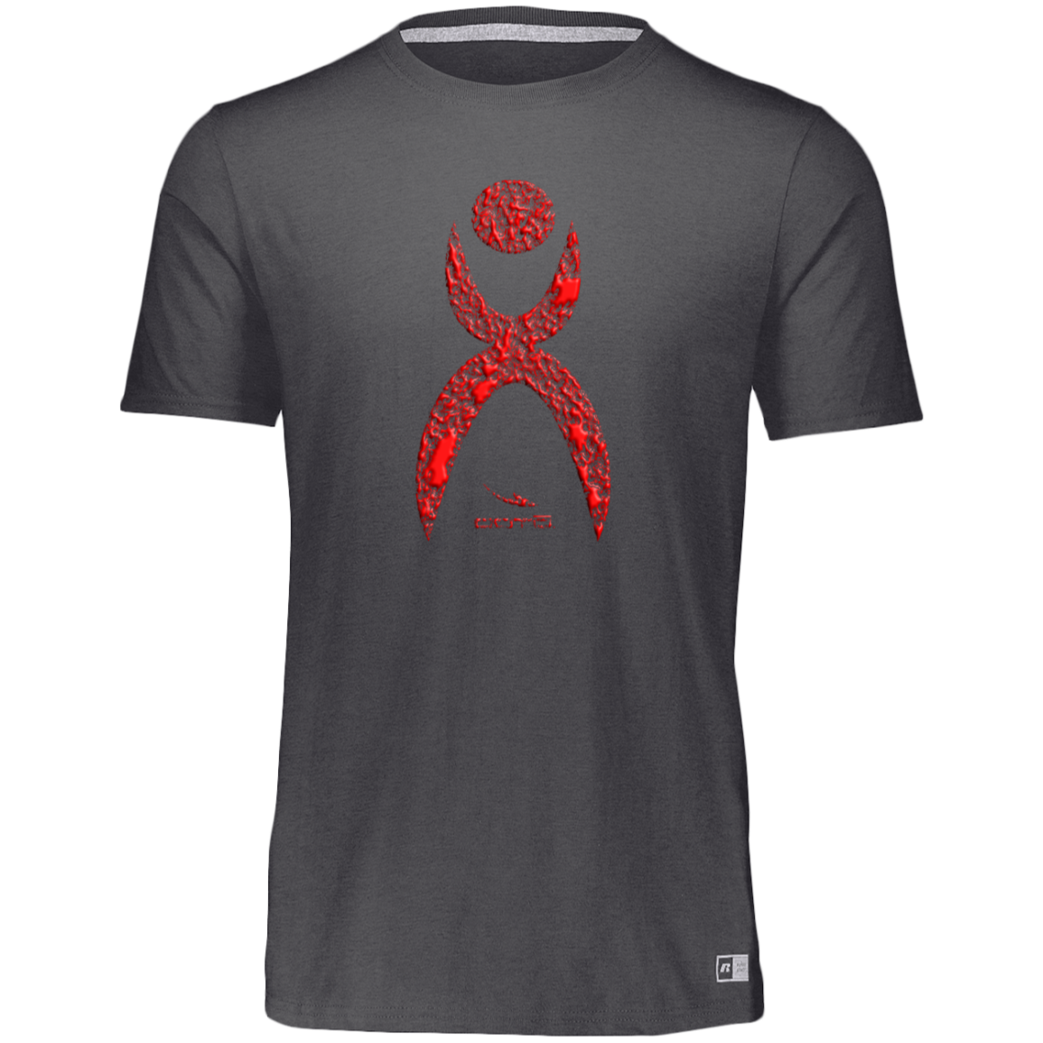 GLYPHIC EN HALTED PHASE RED - 64STTM Essential Dri-Power Tee - 8 COLORS -