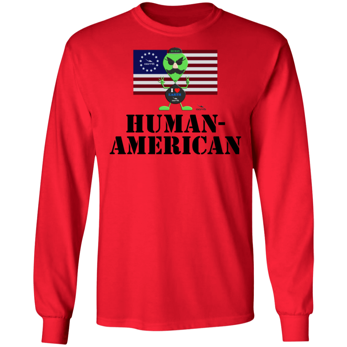 AL - HUMAN-AMERICAN - G240 LS Ultra Cotton T-Shirt - 7 COLORS -