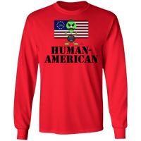 Thumbnail for AL - HUMAN-AMERICAN - G240 LS Ultra Cotton T-Shirt - 7 COLORS -