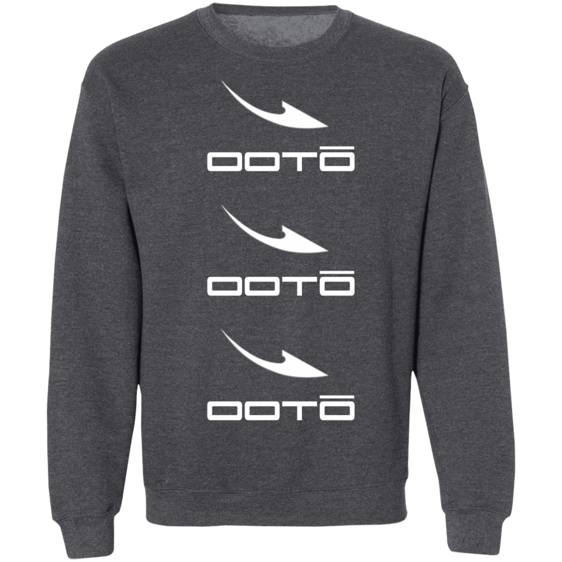 OOTO - DASH EN  WHITE X 3 - G180 Crewneck Pullover Sweatshirt - 7 COLORS -