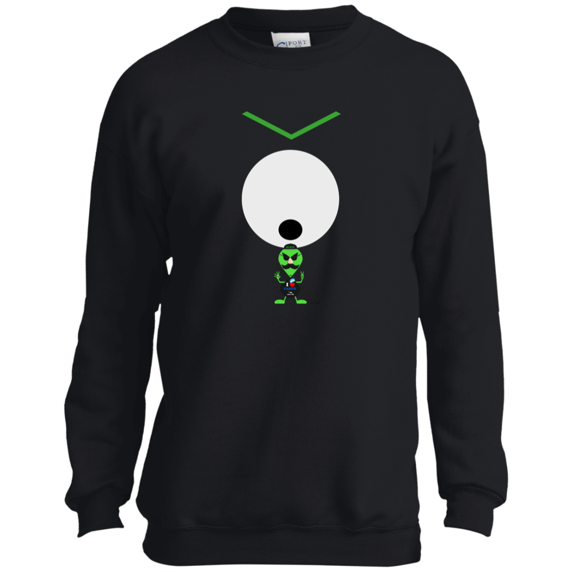 OOTO - "AL' - LINE OF SIGHT - PC90Y Youth Crewneck Sweatshirt - 2 COLORS -