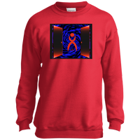 Thumbnail for OOTO - DOORWAY - GLYPHIC MAKES AN ENTRANCE - PC90Y Youth Crewneck Sweatshirt - 2 COLORS -