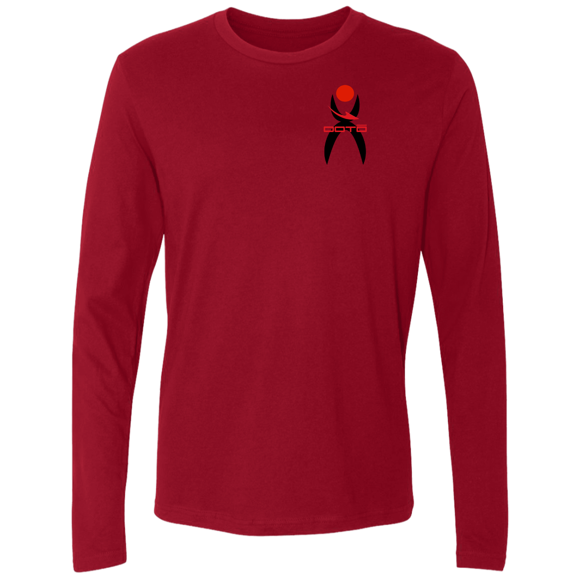 GLYPHIC EN BLACK RED / DASH EN RED - NL3601 Men's Premium LS - 7 COLORS -