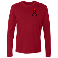 Thumbnail for GLYPHIC EN BLACK RED / DASH EN RED - NL3601 Men's Premium LS - 7 COLORS -