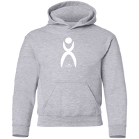 Thumbnail for OOTO - GLYPHIC  EN WHITE - G185B Youth Pullover Hoodie - 11 COLORS -