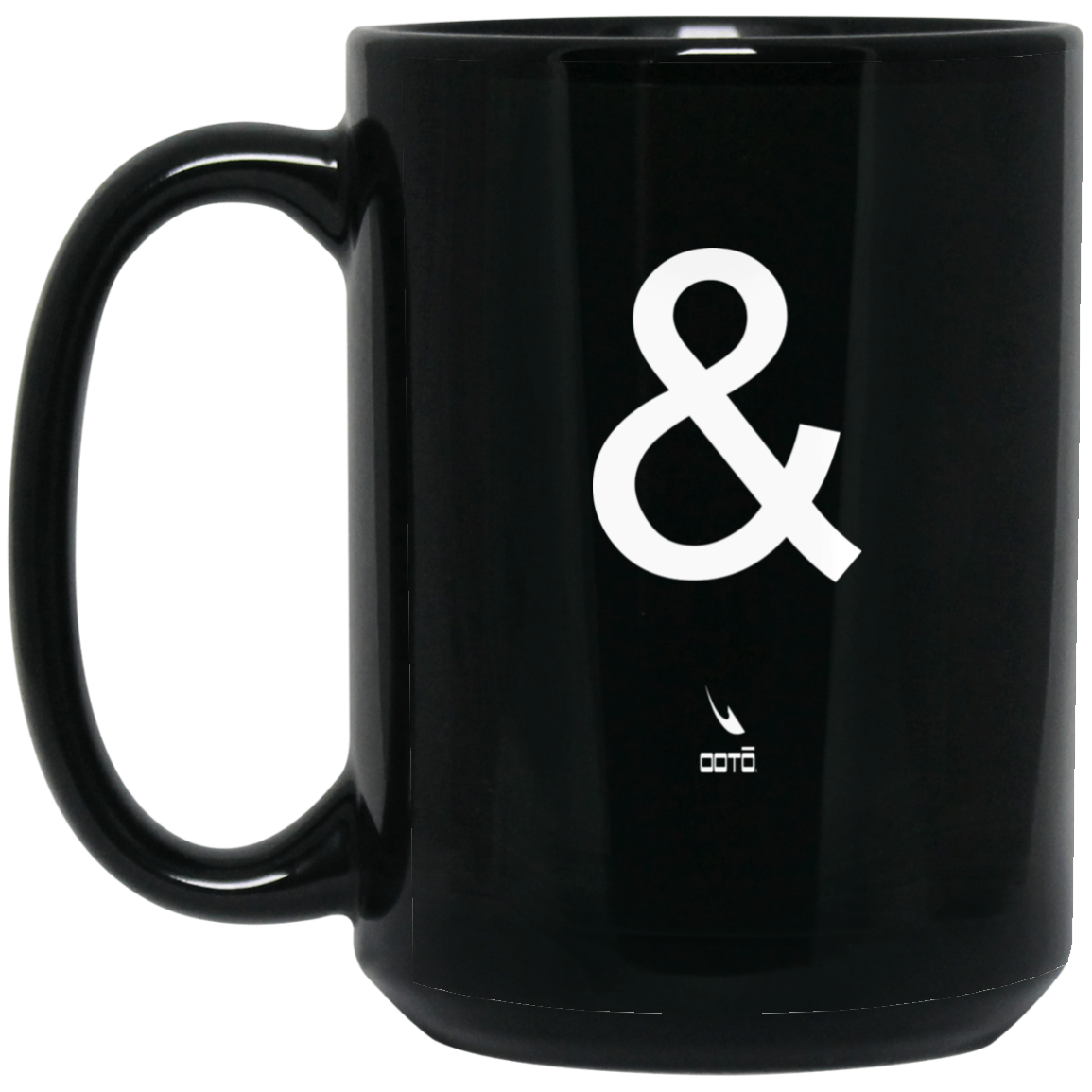 OOTO - AMPERSAND -  BM15OZ 15 oz. Black Mug - 1 COLOR -