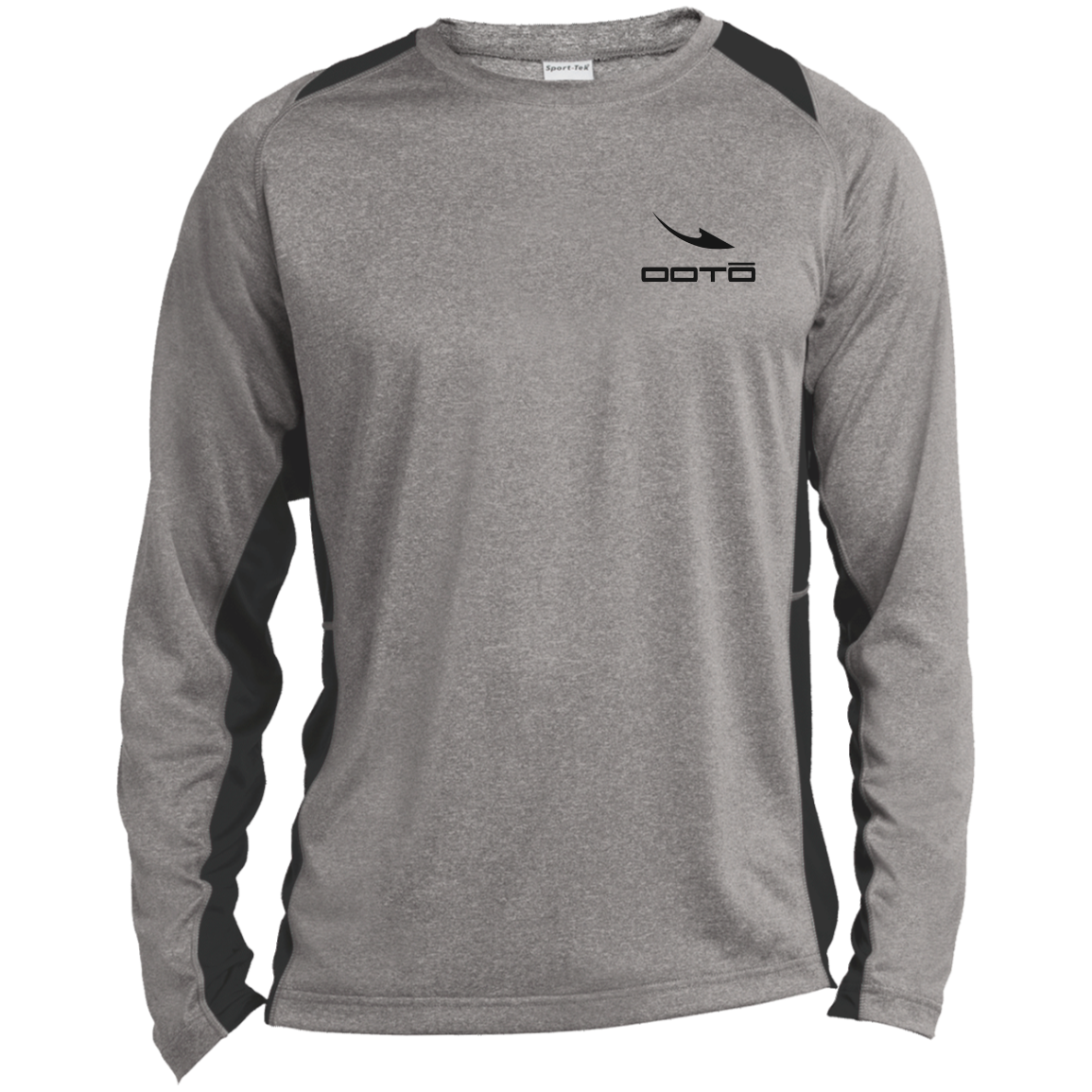 DASH EN BLACK - ST361LS Long Sleeve Heather Colorblock Performance Tee - 2 COLORS -