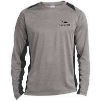 Thumbnail for DASH EN BLACK - ST361LS Long Sleeve Heather Colorblock Performance Tee - 2 COLORS -