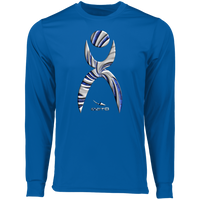 Thumbnail for GLYPHIC EN DEEP BLUE WITH NEW GALLACTIC FENCE - 788 Long Sleeve Moisture-Wicking Tee - 5 COLORS -