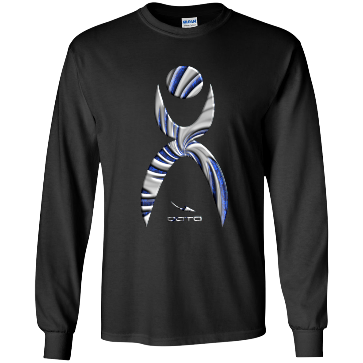 OOTO - GLYPHIC EN DEEP BLUE WITH NEW GALLACTIC FENCE - G540B Youth LS T-Shirt - 4 COLORS -