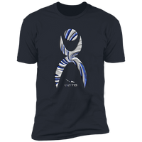 Thumbnail for GLYPHIC EN DEEP BLUE WITH NEW GALLACTIC FENCE - NL3600 Premium Short Sleeve T-Shirt - 7 COLORS -