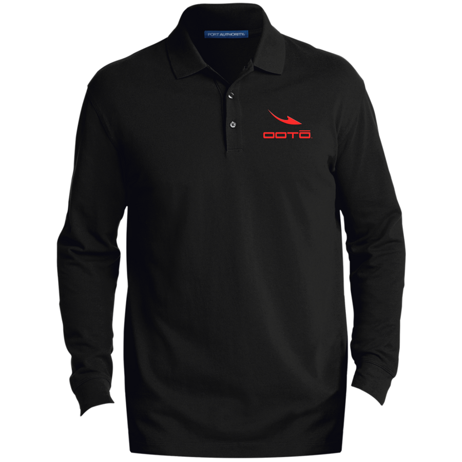 OOTO - DASH EN RED - M K8000LS Men's EZCotton™ LS Polo - 2 COLORS -