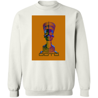 Thumbnail for OOTO - NEFERTITI X ANCIENT ARTIST UNKNOWN X OOTO IN HALF YELLOW MET - Z65 Crewneck Pullover Sweatshirt - 5 COLORS -