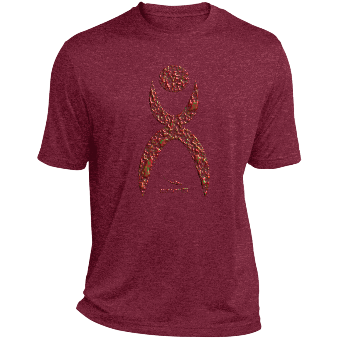 GLYPHIC EN HALTED PHASE - ST360 Heather Performance Tee - 5 COLORS -