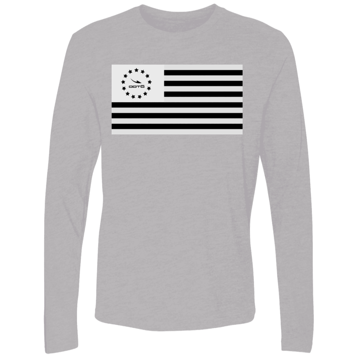 HEAVENS TO BETSY B & W FLAG - NL3601 Men's Premium LS - 5 COLORS -