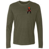 Thumbnail for GLYPHIC EN BLACK RED / DASH EN RED - NL3601 Men's Premium LS - 7 COLORS -