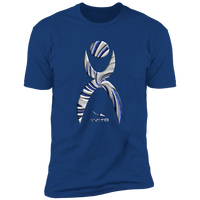 Thumbnail for GLYPHIC EN DEEP BLUE WITH NEW GALLACTIC FENCE - NL3600 Premium Short Sleeve T-Shirt - 7 COLORS -