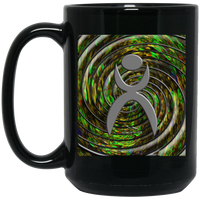 Thumbnail for OOTO - GLYPHIC EN SPIRAL EPIC JOURNEY D4 - BM15OZ 15 oz. Black Mug - 1 COLOR -