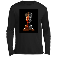 Thumbnail for NEFERTITI X ANCIENT ARTIST UNKNOWN X OOTO - ST350LS Men’s Long Sleeve Performance Tee - 2 COLORS -