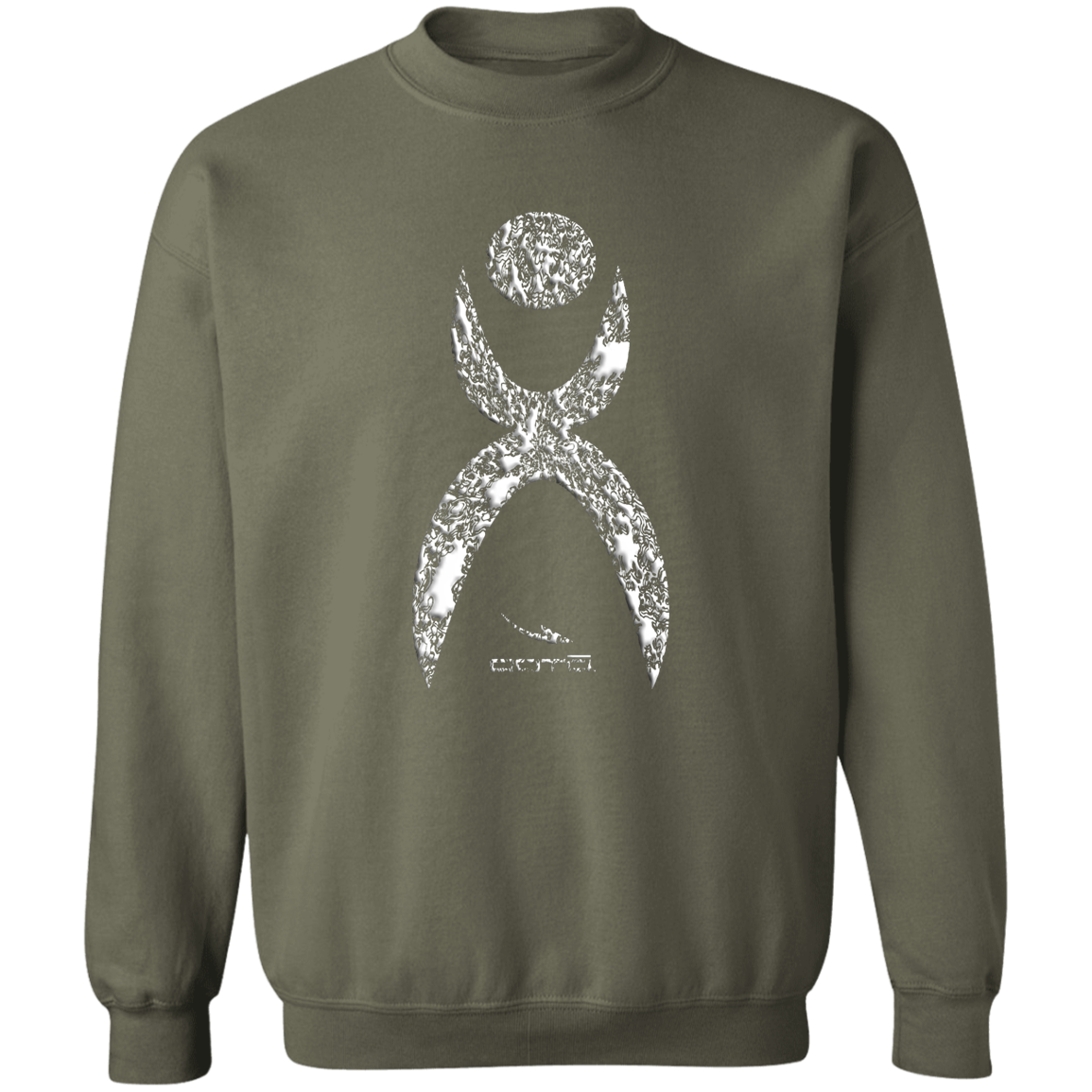 OOTO - GLYPHIC EN HALTED PHASE WHITE G180 Crewneck Pullover Sweatshirt - 8 COLORS -