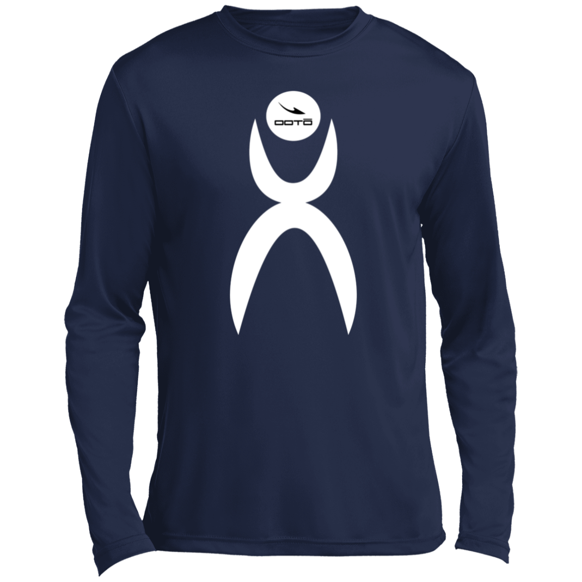 GLYPHIC EN WHITE - DASH EN BLACK - ST350LS Men’s Long Sleeve Performance Tee - 5 COLORS -