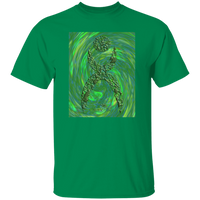 Thumbnail for GLYPHIC EN HALTED PHASE OVER GREEN STORM -  G500 5.3 oz. T-Shirt - 6 COLORS -