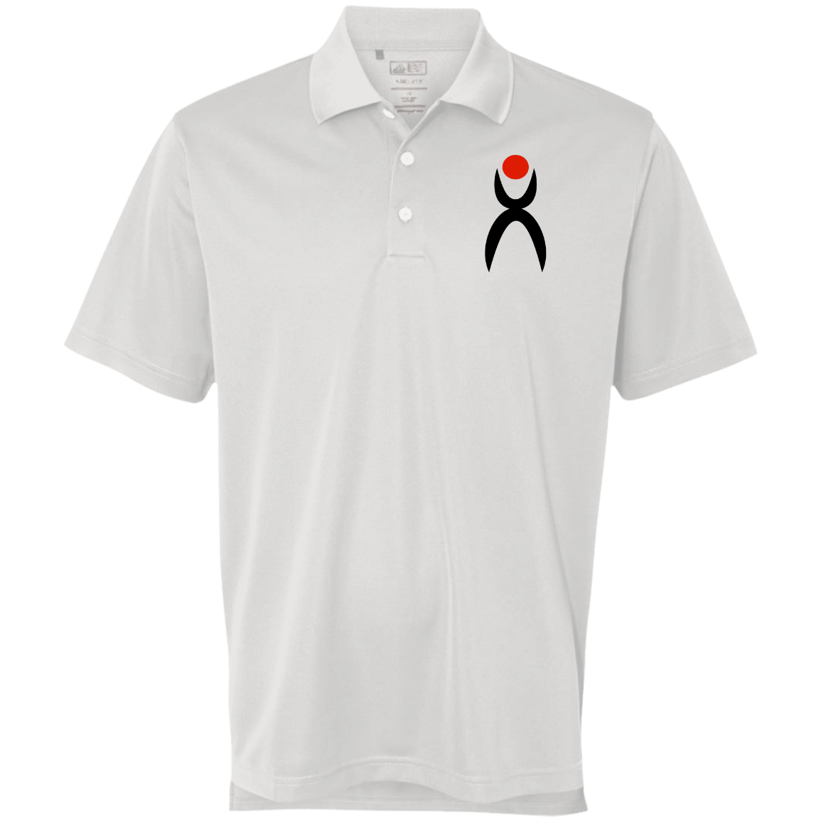 GLYPHIC EN BLACK AND RED - A130 Golf ClimaLite Basic Performance Pique Polo - 1 COLOR -