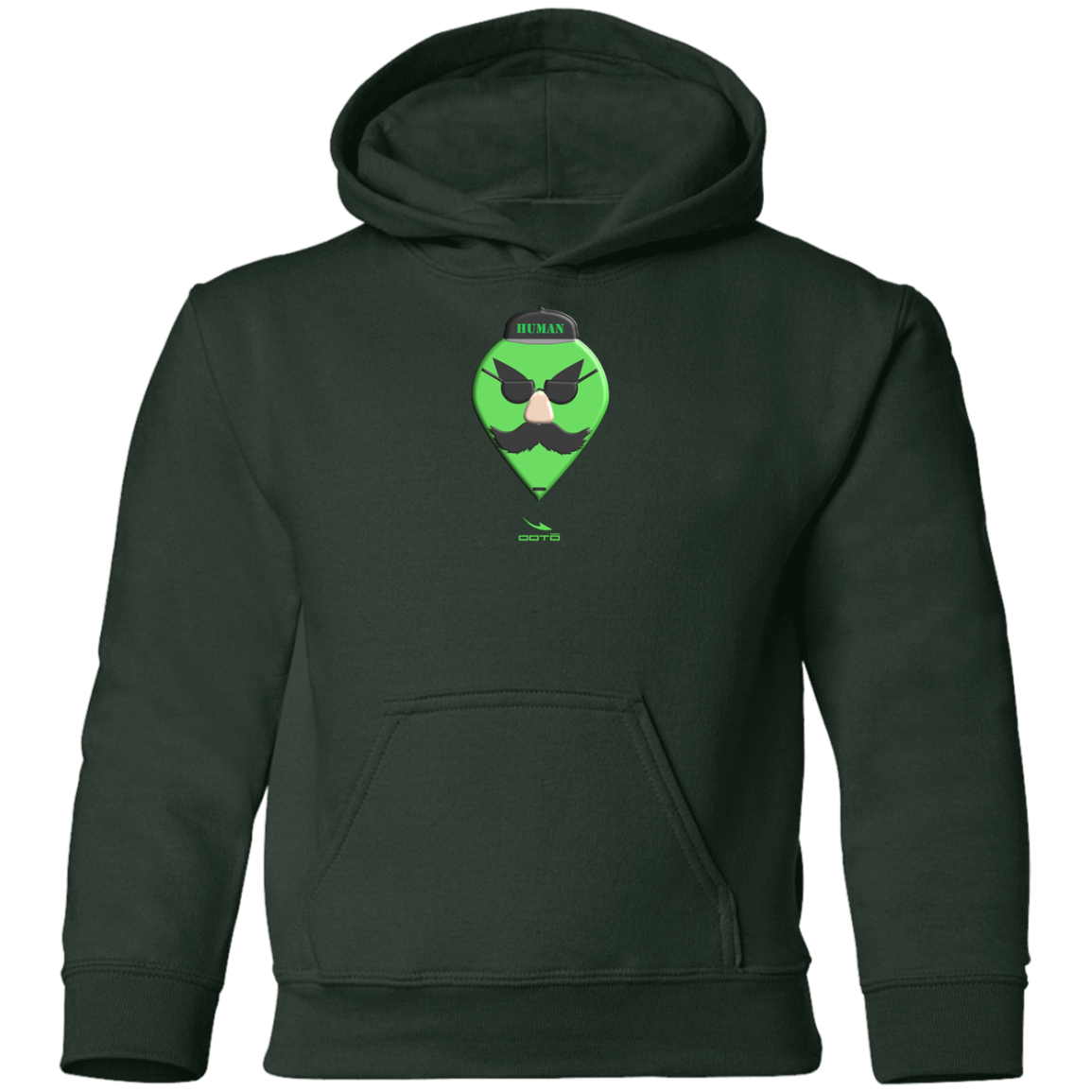 OOTO - AL HEAD - INCOGNITO - HUMAN - 2 G185B Youth Pullover Hoodie - 3 COLORS -