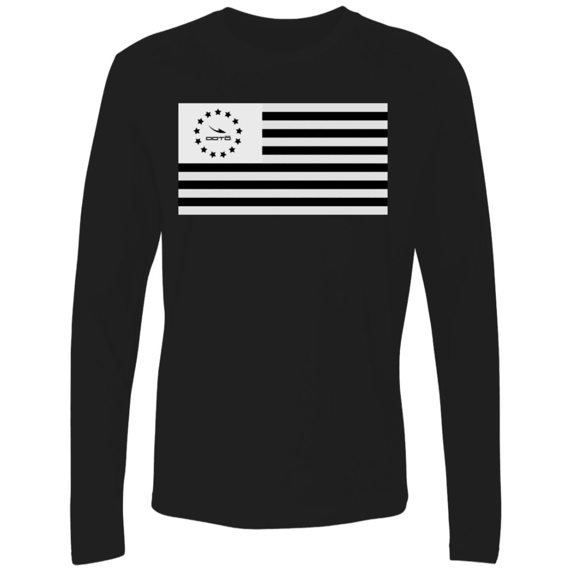 HEAVENS TO BETSY B & W FLAG - NL3601 Men's Premium LS - 5 COLORS -