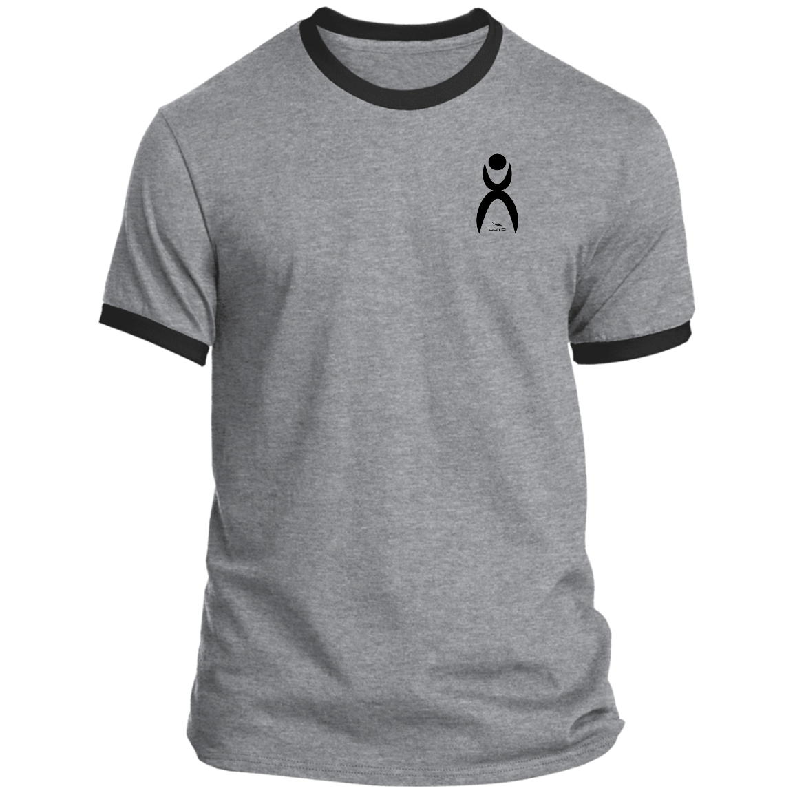 GLYPHIC EN BLACK - PC54R Ringer Tee - 8 COLORS -