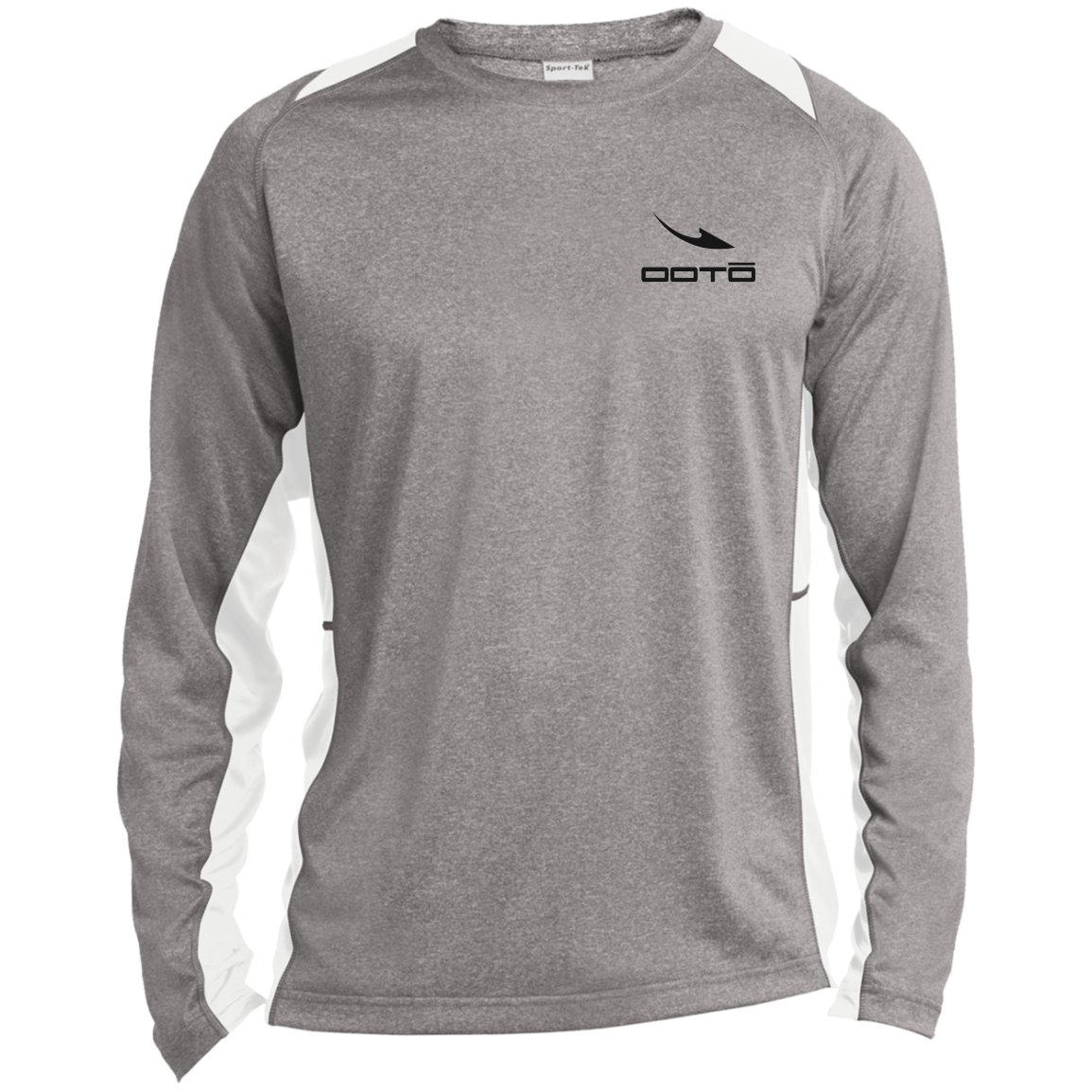 DASH EN BLACK - ST361LS Long Sleeve Heather Colorblock Performance Tee - 2 COLORS -