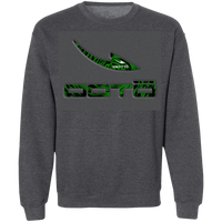 Thumbnail for OOTO - STENCIL NOISE GRAY GREEN OVER DARK TUNNEL GN - Z65 Crewneck Pullover Sweatshirt - 3 COLORS -