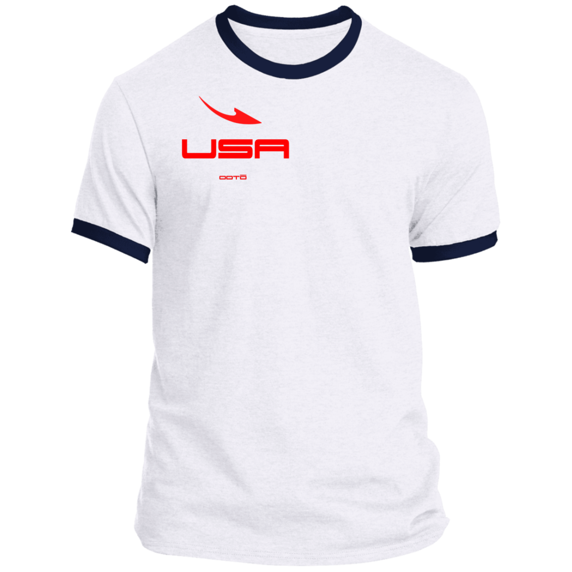 USA OOTO DASH EN RED - PC54R Ringer Tee - 6 COLORS -