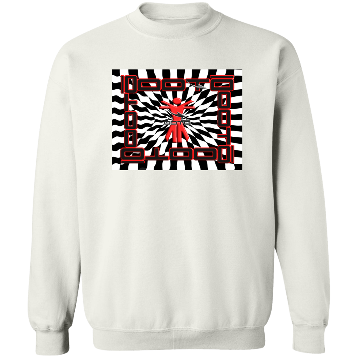 OOTO - OOTOruvian FRAMED EN CHECKERED PAST - G180 Crewneck Pullover Sweatshirt - 2 COLORS -