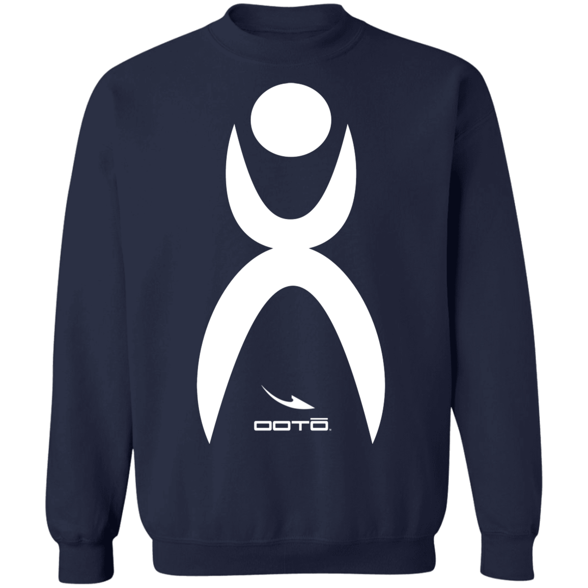 OOTO - GLYPHIC EN WHITE - Z65 Crewneck Pullover Sweatshirt - 8 COLORS -