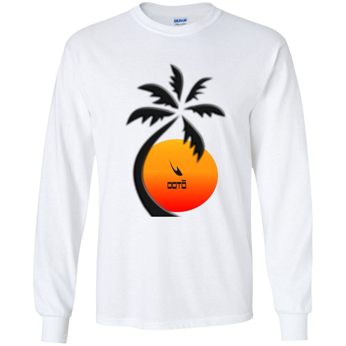 OOTO - PALM SUNSET - G540B Youth LS T-Shirt - 3 COLORS -