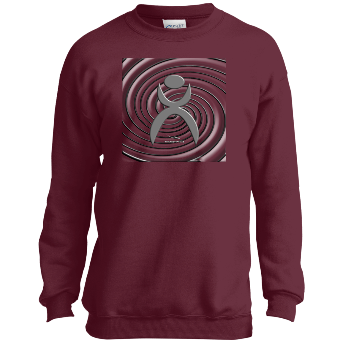 OOTO - SPIRALING GLYPHIC - PC90Y Youth Crewneck Sweatshirt - 5 COLORS -