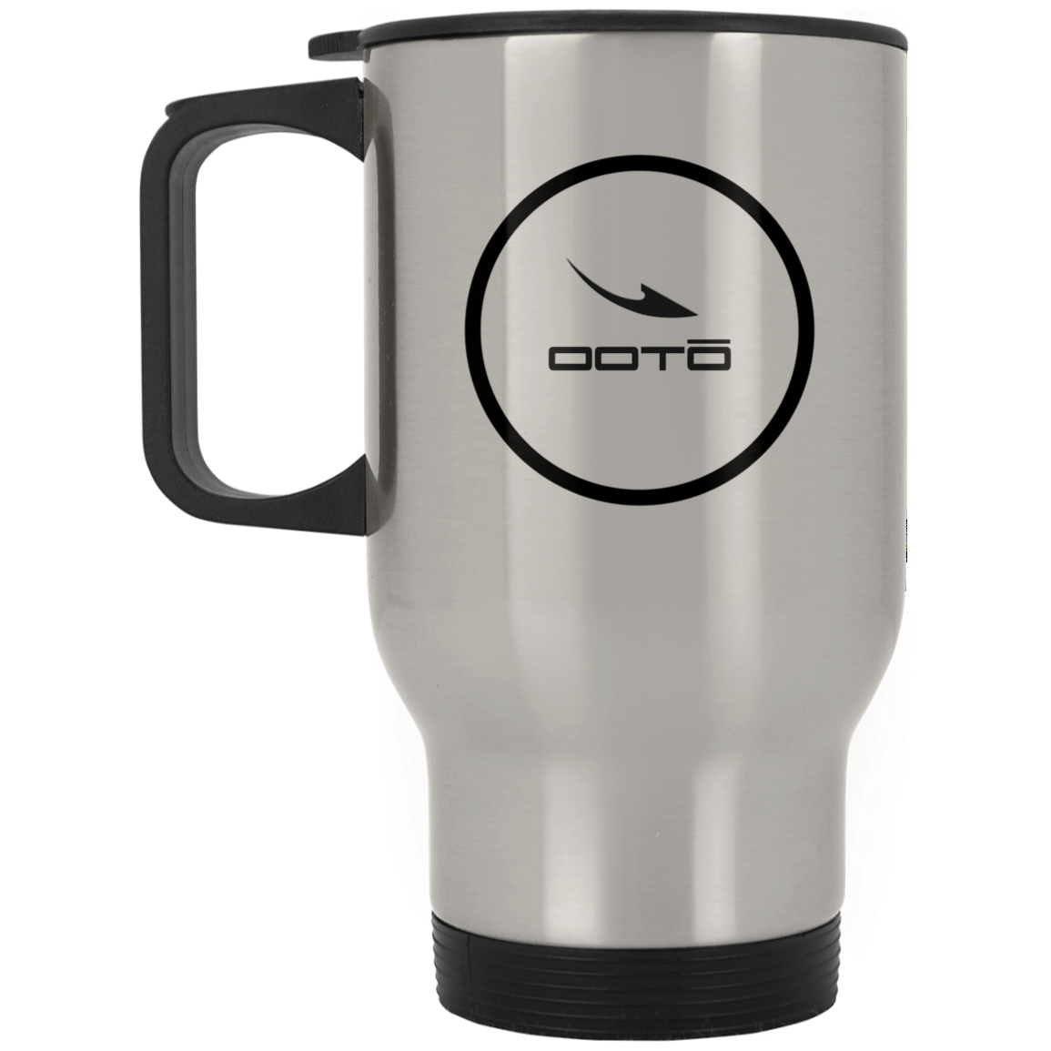 OOTO - DASH EN  BLACK XP8400S Silver Stainless Travel Mug -