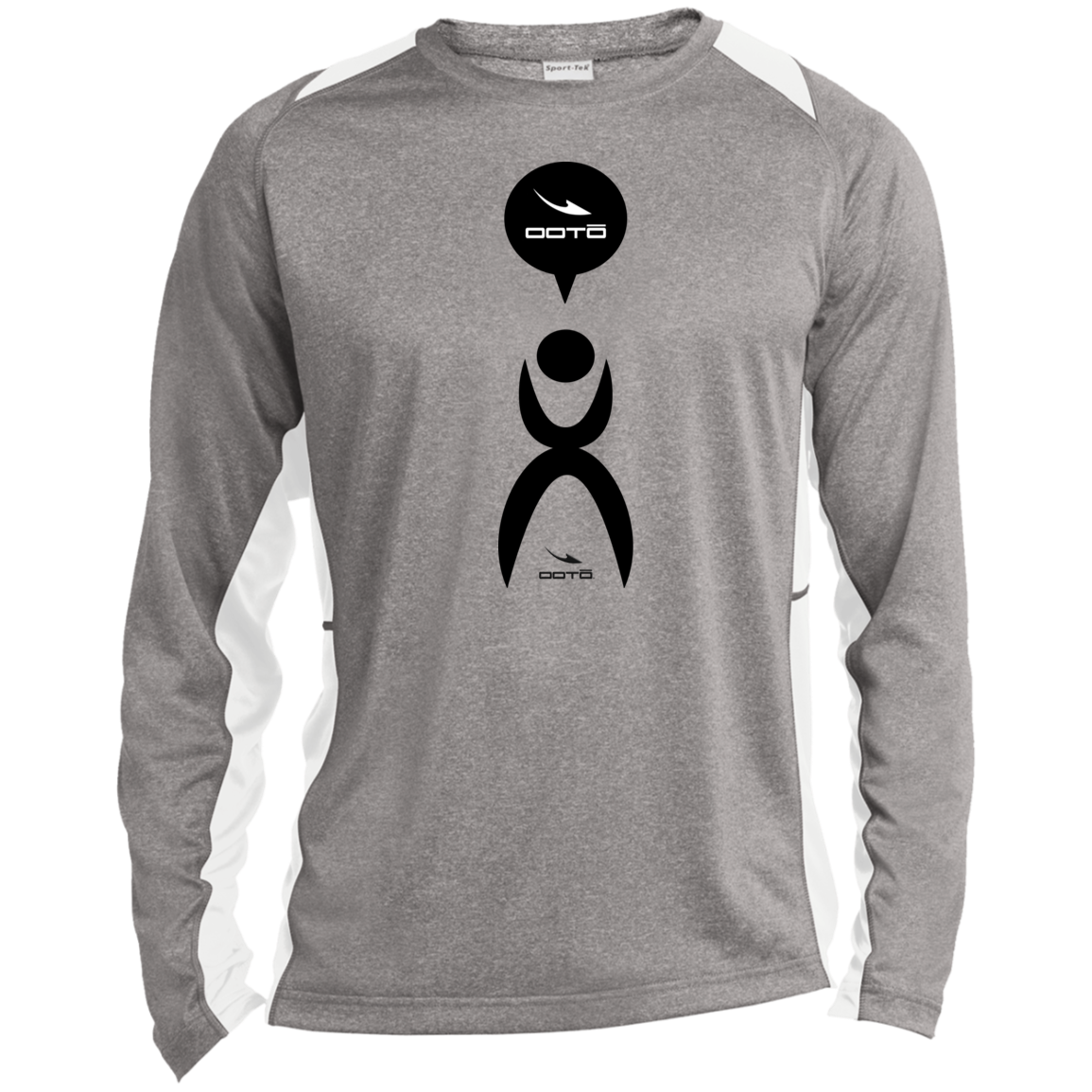 GLYPHIC SPEAKS - ST361LS Long Sleeve Heather Colorblock Performance Tee - 2 COLORS -