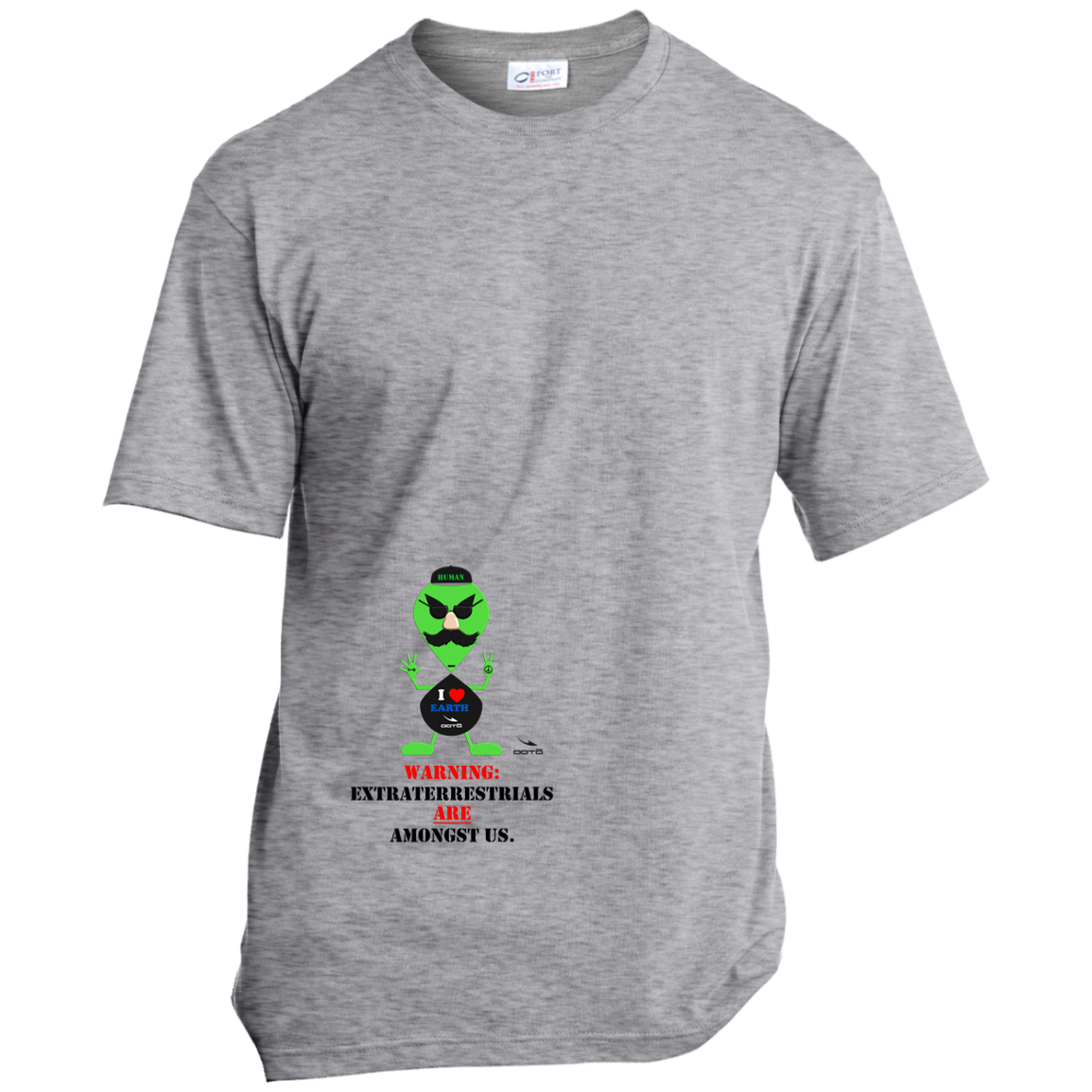 AL DOES HUMAN-WARNING; EXTRATERRESTRIALS ARE AMONGST US - USA100 Made in the USA Unisex T-Shirt - 4 COLORS -